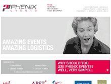 Tablet Screenshot of phenix-events.com